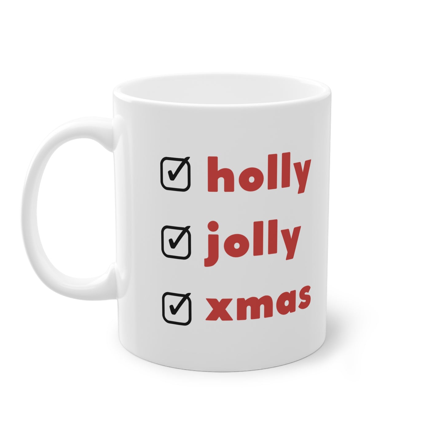 Christmas Mug - Holly Jolly Xmas