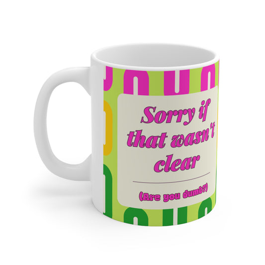 corporate mug - sorry if that wasn't clear