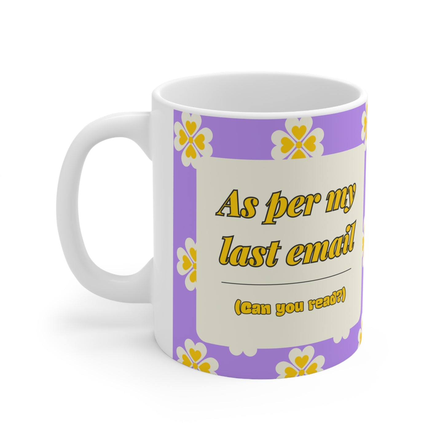 corporate mug - as per my last email