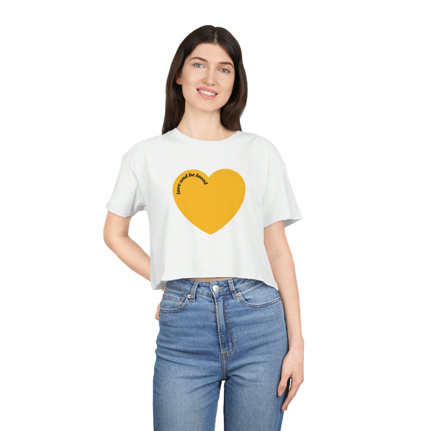 cropped tee - love and  be loved