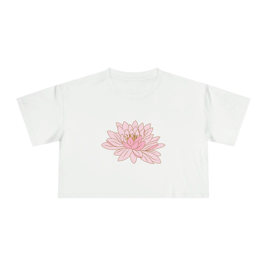 cropped tee - lotus