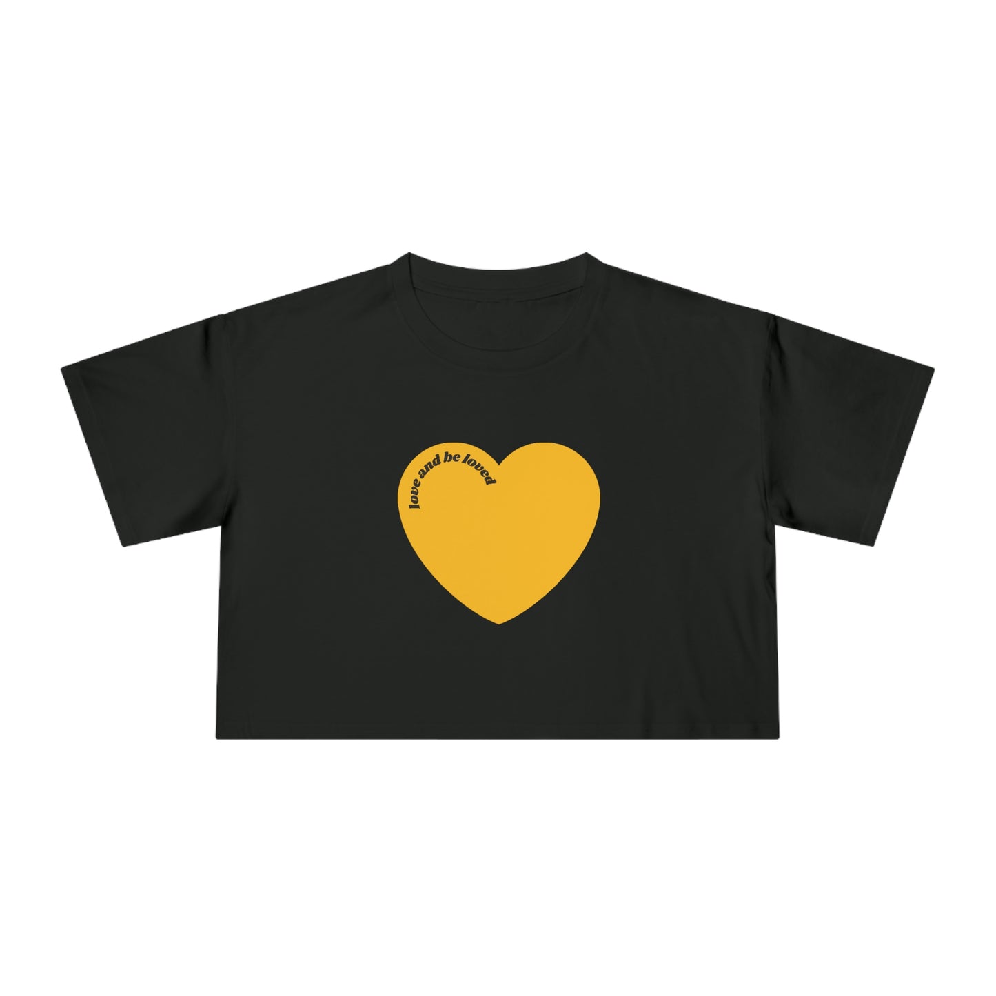 cropped tee - love and  be loved