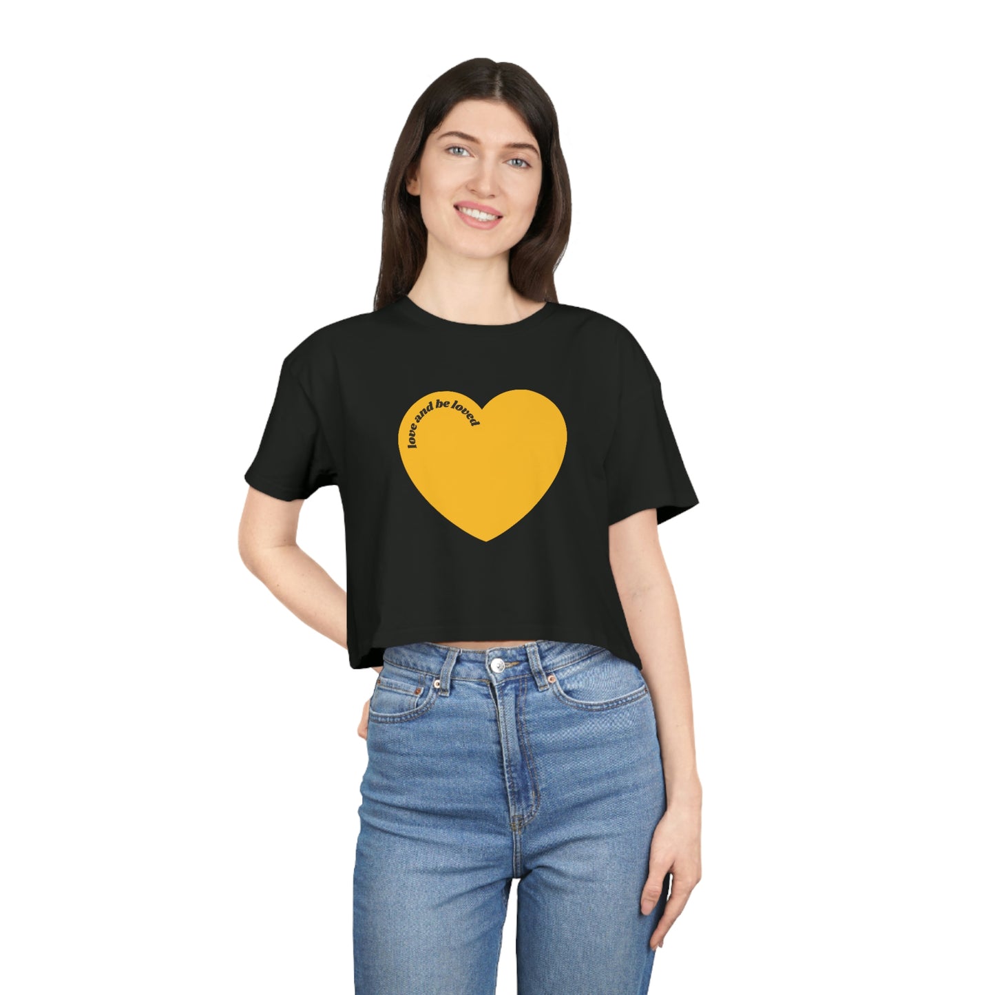 cropped tee - love and  be loved