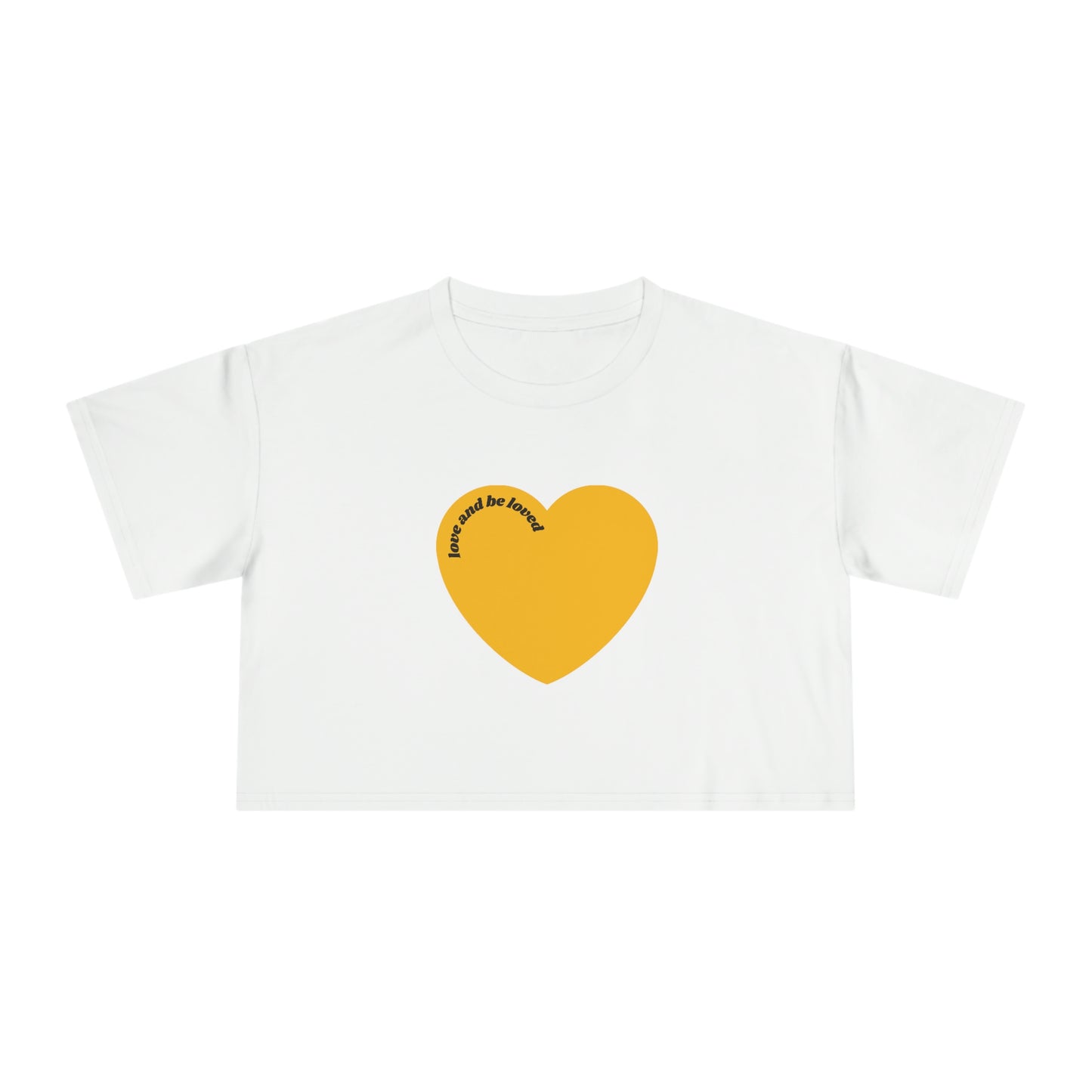 cropped tee - love and  be loved